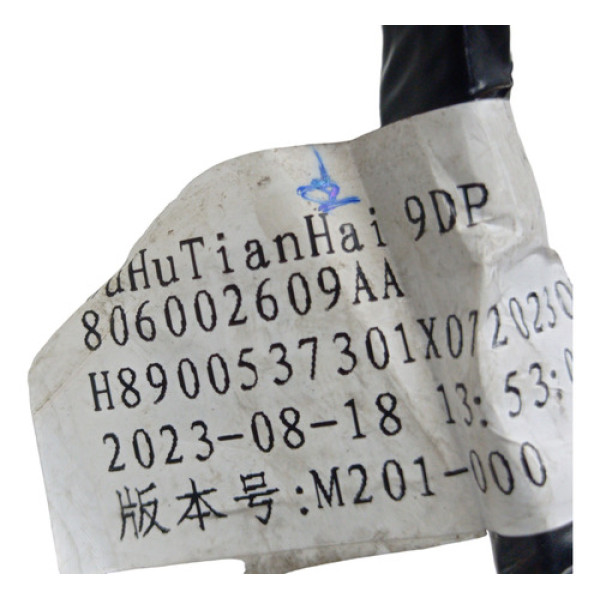 Chicote Porta Traseira Esquerda Tiggo 5x Sport 2024 1.5 Aut