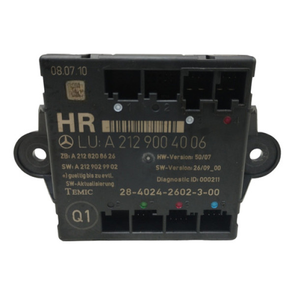 Módulo Porta Traseira Direita Mercedes C180 Kompressor 2011