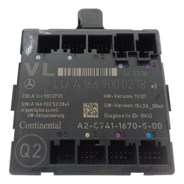 Módulo Porta Dianteira Esquerda Cla 200 1.6 Turbo 2016 