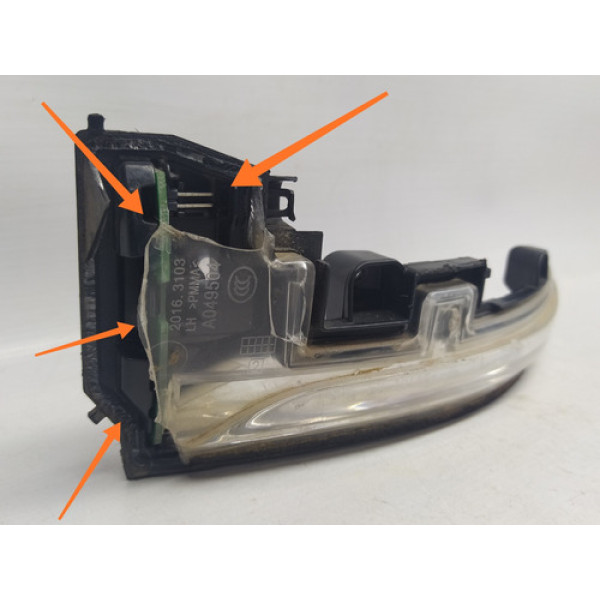 Lanterna Pisca Retrovisor Esquerdo Land Rover Evoque 2013 