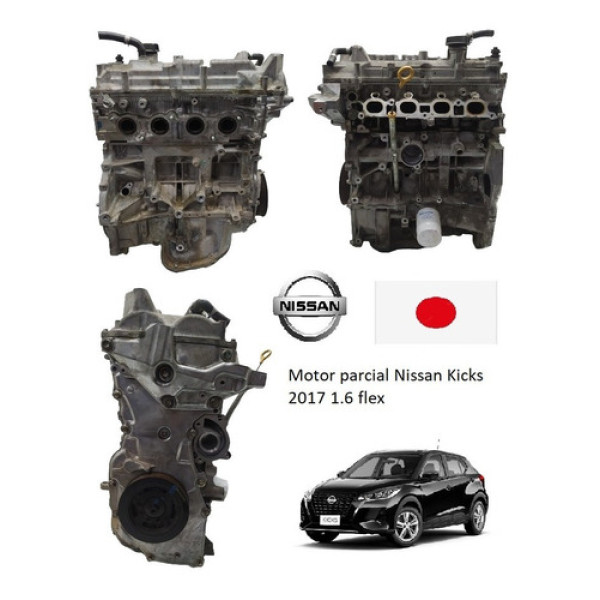 Motor Parcial Nissan Kicks 1.6 16v 2020 Active Aut