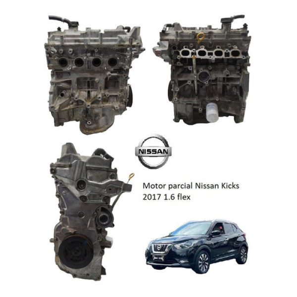 Motor Parcial Kicks Sl 2016 1.6 Automático Cvt