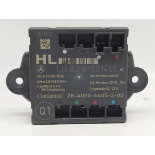 Módulo De Porta Traseira Esquerda Mercedes C200 Cgi 2013 