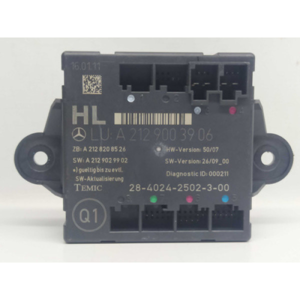 Módulo Porta Traseira Esquerda Mercedes C180 Cgi 2011