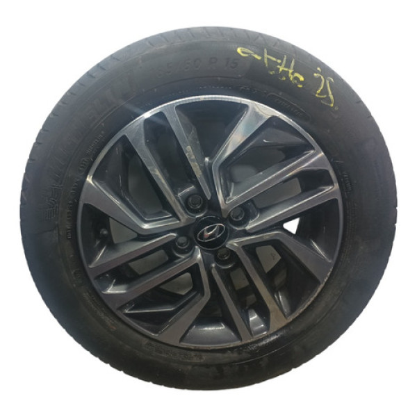 Roda Com Pneu 185/60 Aro 15 Hyundai Hb20 1.0 2021 