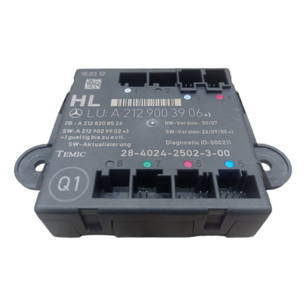 Módulo Porta Traseira Esquerda Mercedes C180 Cgi 2012 1.8 