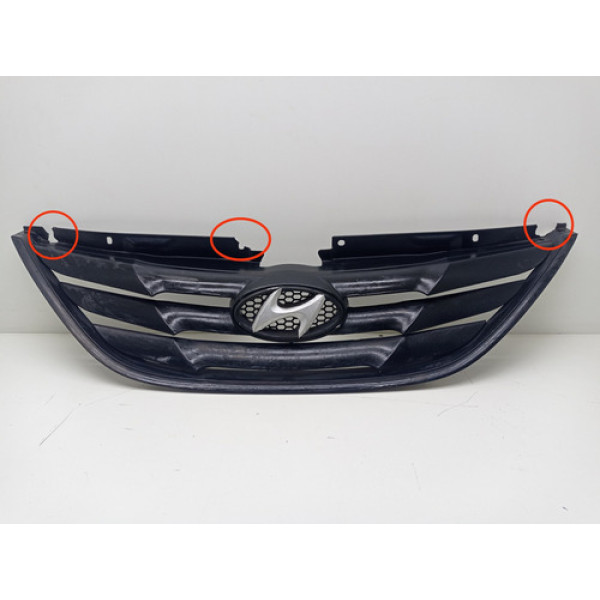 Grade Parachoque Dianteiro Pintada Sonata 2012 Recuperada