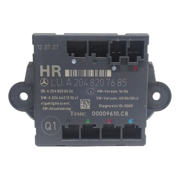 Módulo Porta Traseira Direita Mercedes C200 Kompressor 2008